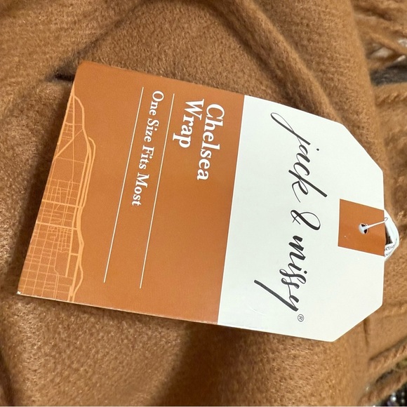 Nova check wrap Jack & Missy® Chelsea Wrap  plaid Collette one size - Picture 5 of 7